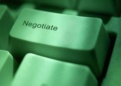 negotiate button keyboard Click to do what?